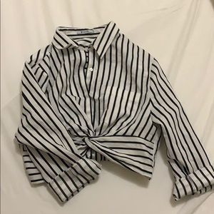 T by Alexander Wang Cropped Shirt SZ 10